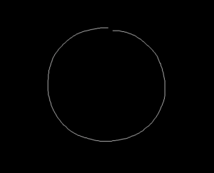 Drawn circle